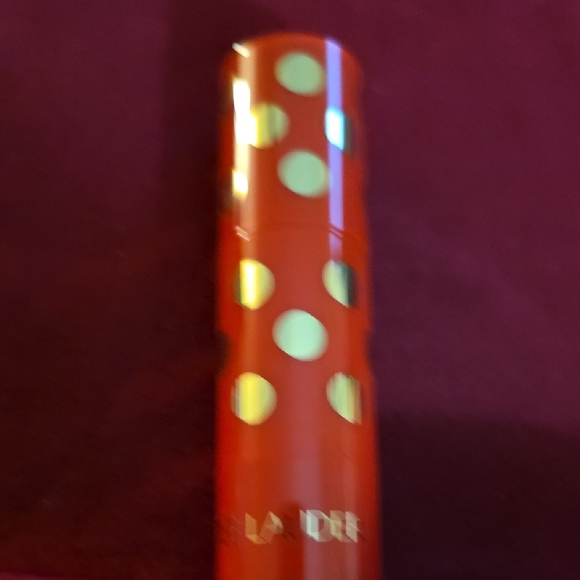 Elegant Red and Gold Polka Dot Candle Holder - Picture 2 of 2